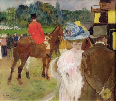 At the Races at Auteuil by Leon Georges Carre
